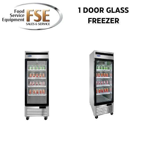Atosa Bottom Mount 1 Door Glass Freezer