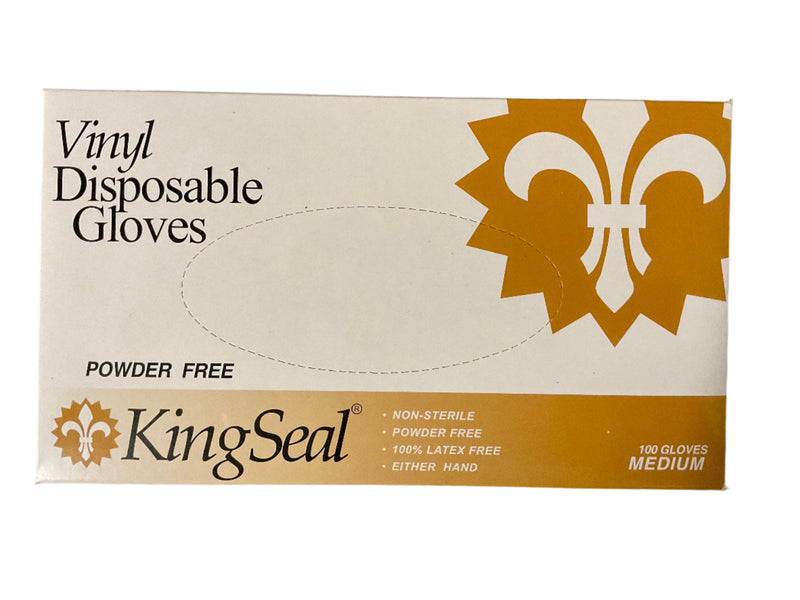 Medium vinyl gloves
