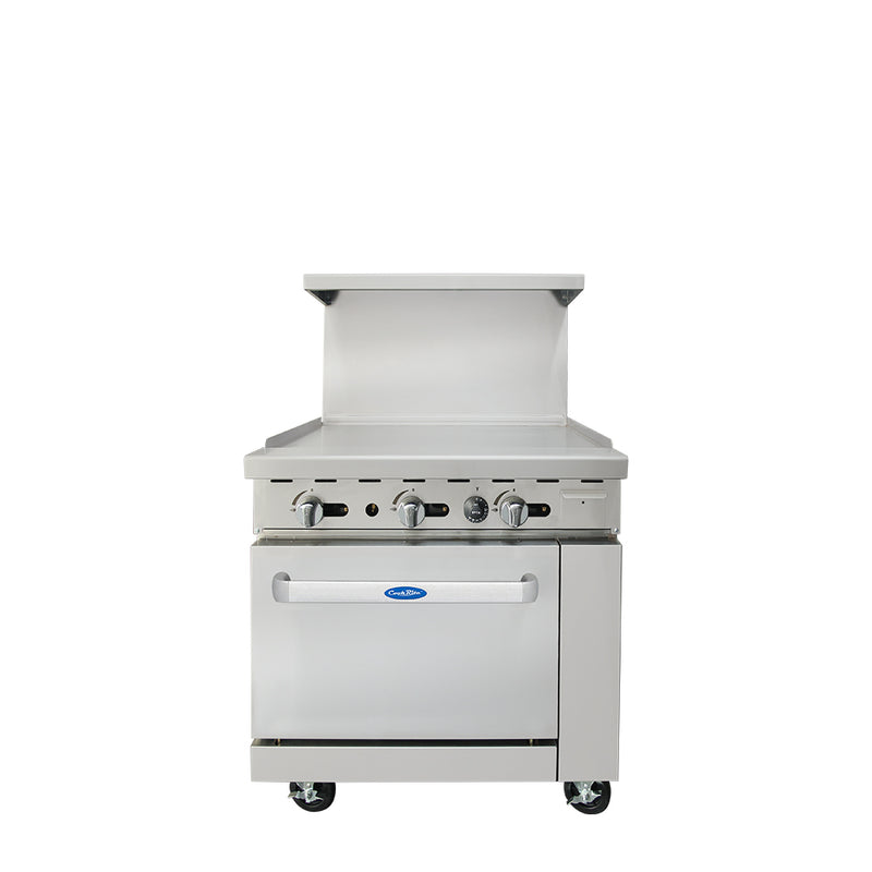 36" Wide Griddle with (1) 26" 1/2 Wide Oven