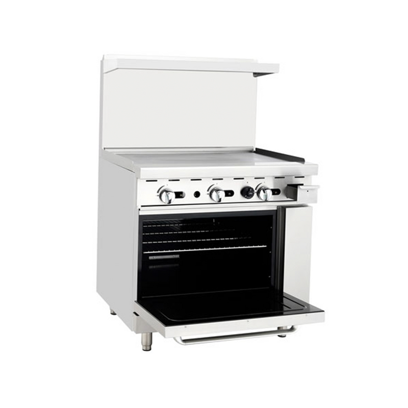 36" Wide Griddle with (1) 26" 1/2 Wide Oven