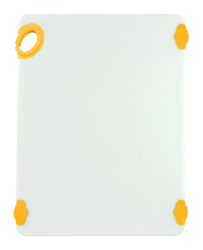 STATIKBOARD Cutting Board with Hook,15"x20"x1",Yellow