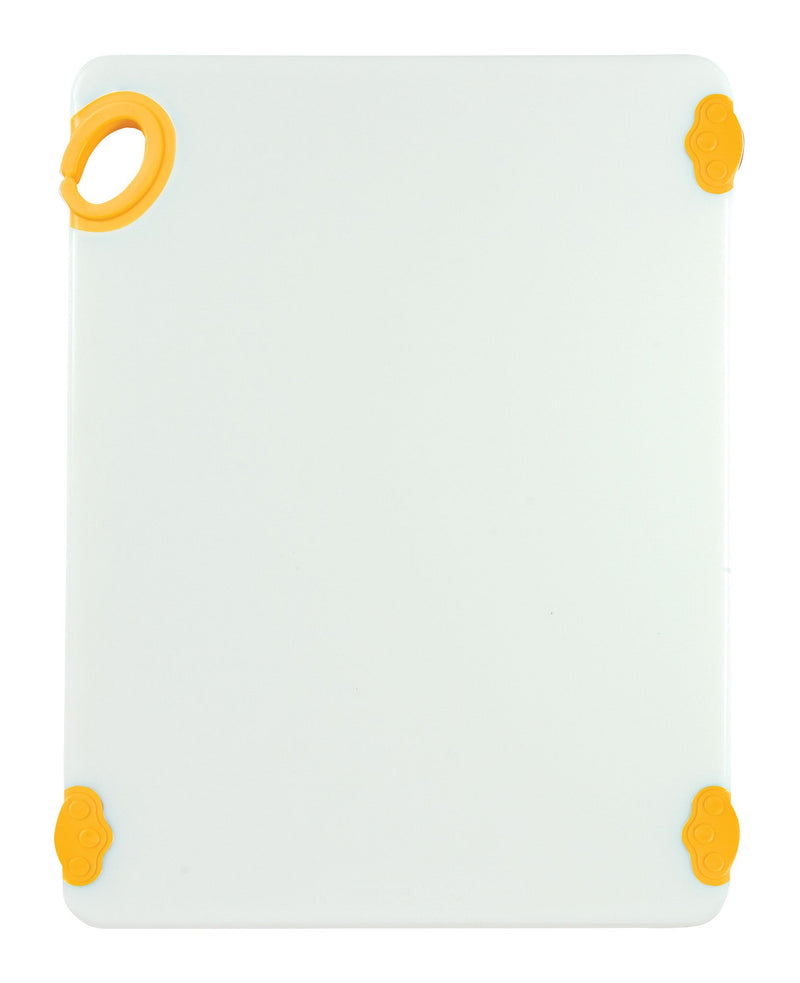 STATIKBOARD Cutting Board with Hook,15"x20"x1",Yellow