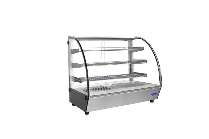 Countertop Heated Display Case, Curved (4.4 cu ft)