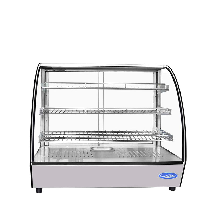 Countertop Heated Display Case, Curved (4.4 cu ft)
