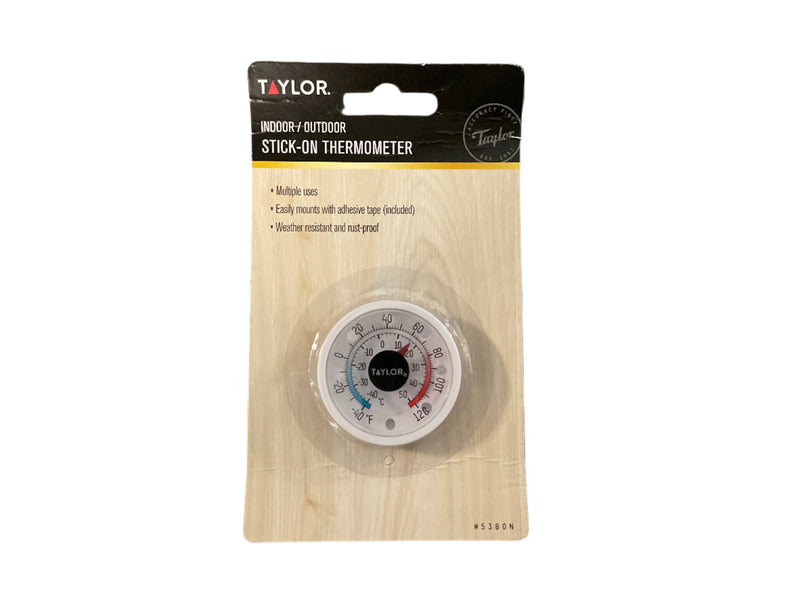 Taylor indoor/outdoor stick on thermometer