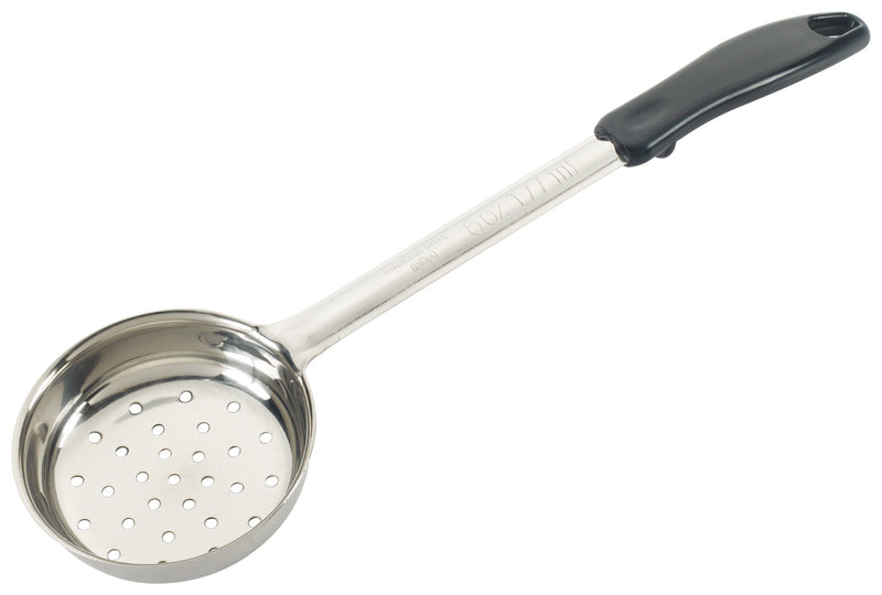 6oz Perf Food Portioner, One-piece, Black, S/S
