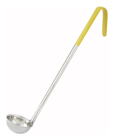 1oz, Ladle, One-piece, Yellow, S/S