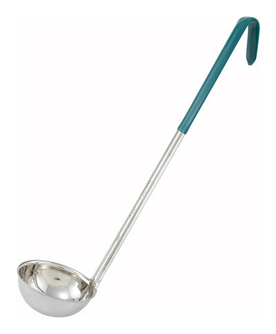 4oz, Ladle, One-piece, Green, S/S