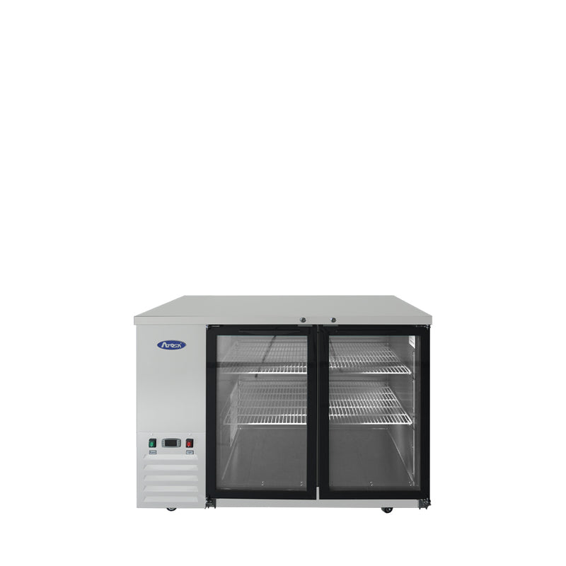 48" Glass Door Back Bar Cooler - S/S