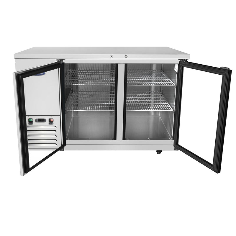 59" Back Bar Cooler w/ Glass Door