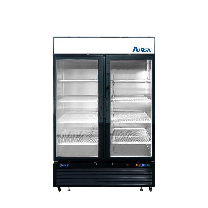 Bottom Mount (2) Glass Door Refrigerator - 28.5 cu ft- Black Cabinet