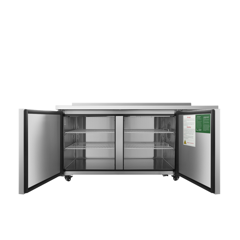 67" Worktop Refrigerator w/ Backsplash, Side Mount Compressor