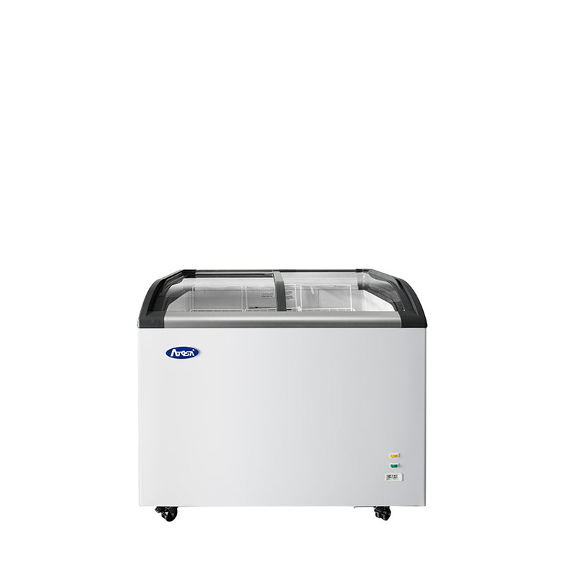 Angle Curved Top Chest Freezer (Glass Arc Lid) 9 cu ft