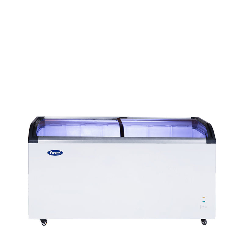 Angle Curve Top Chest Freezer (Glass Arc Lid) 12 cu ft