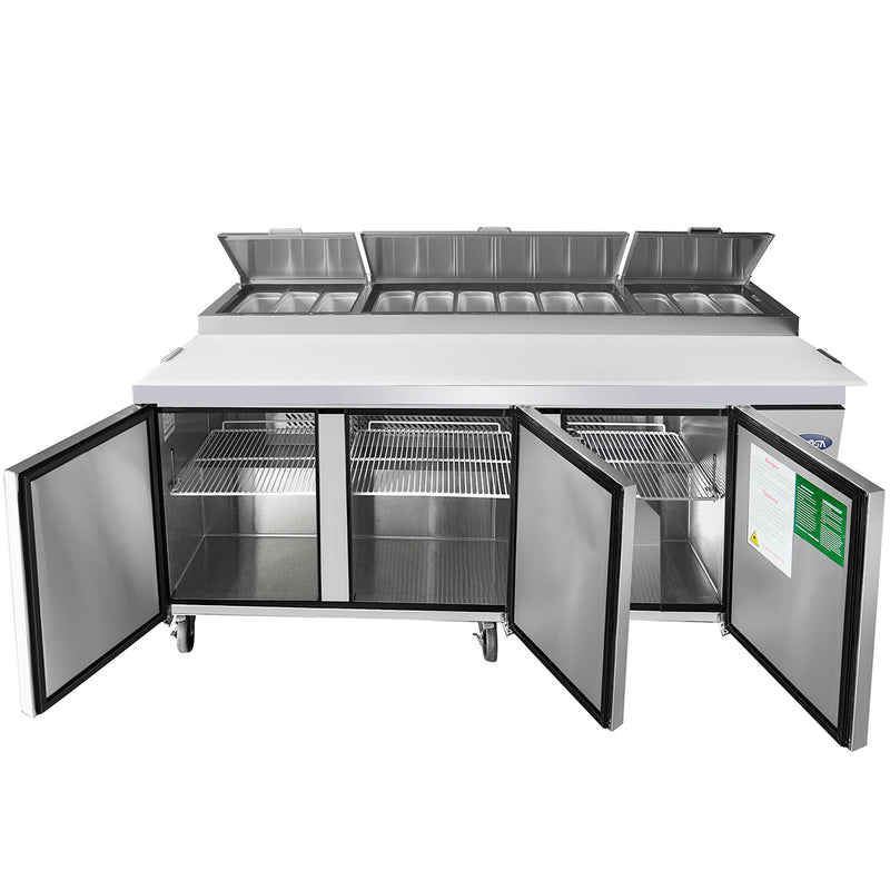 93" Pizza Prep Table