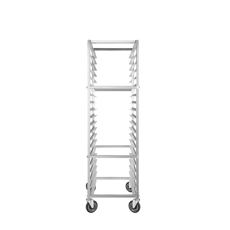 Heavy-Duty 20 Pan End Load Bun/Sheet Pan Rack with Casters