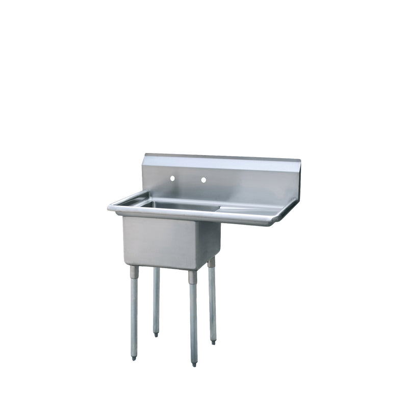 18" One Comp Sink Right Drain-+