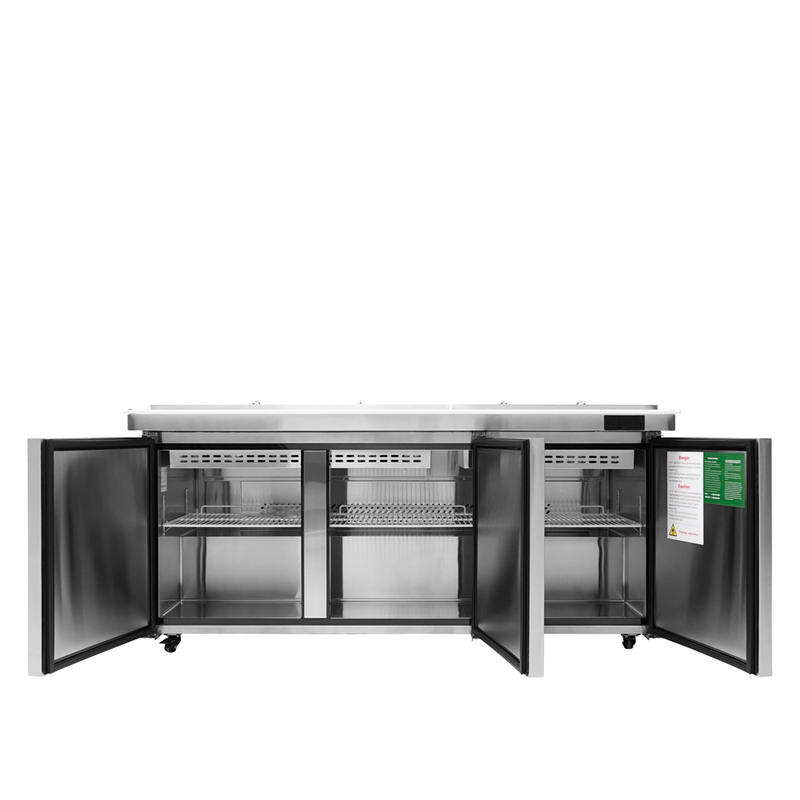 72" Mega Top Sandwich Prep Table with Night Cover