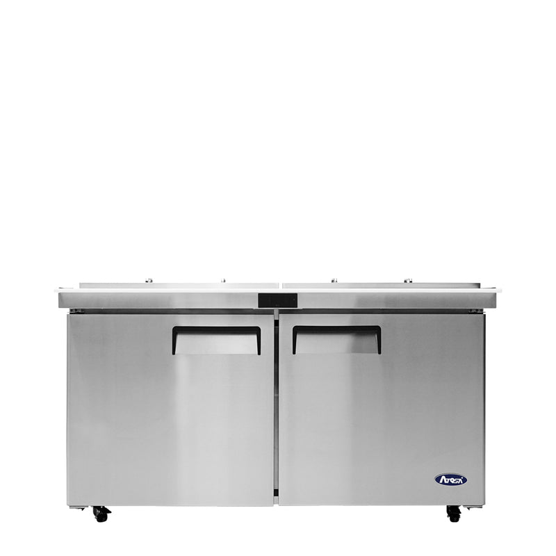 60" Mega Top Sandwich Prep Table with Night Cover