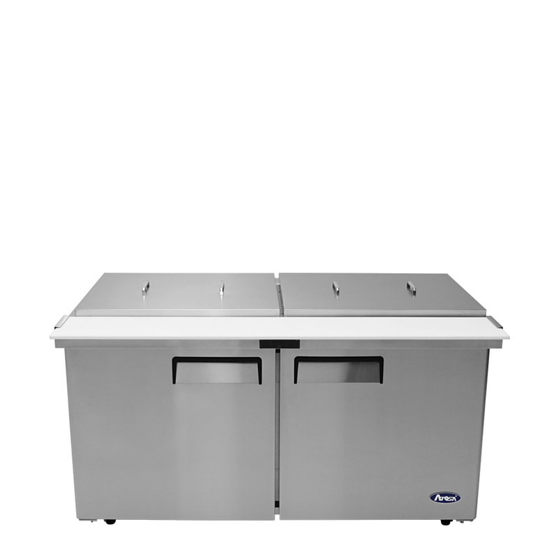 60" Mega Top Sandwich Prep Table with Night Cover