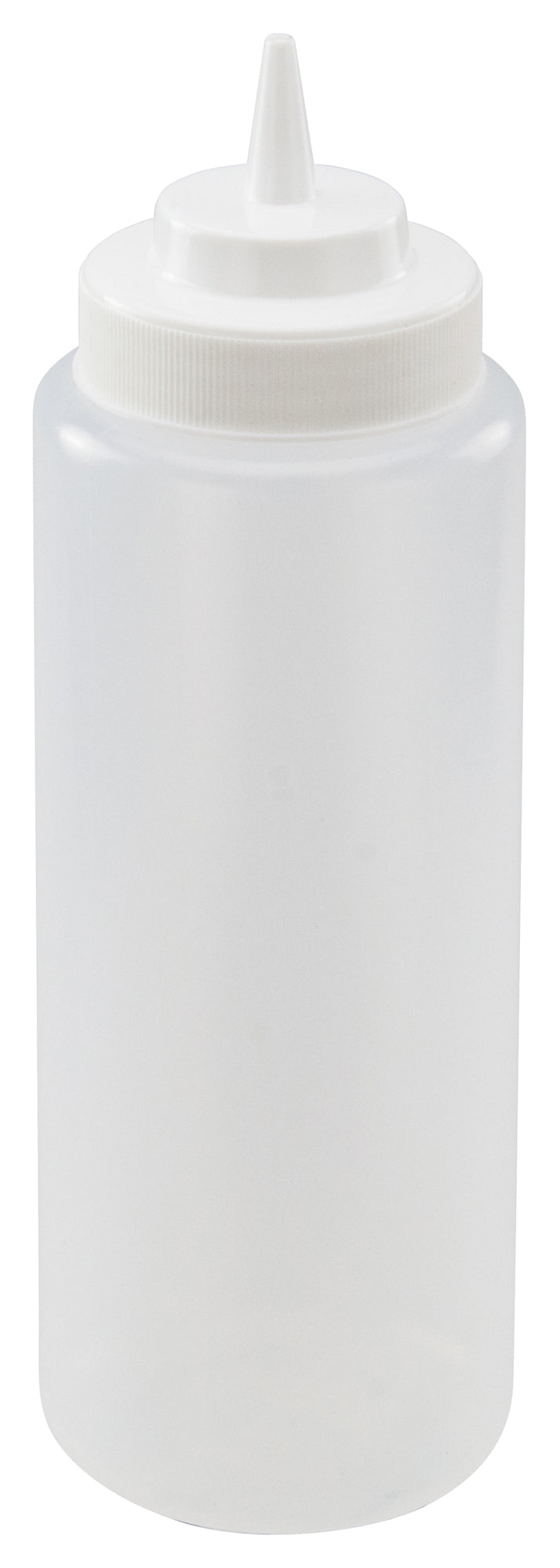 32oz Squeeze Bottles, Wide Mouth, Clear, 6pcs/pk