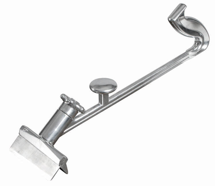 16" Grill Scraper, Dual Hdl, Alu