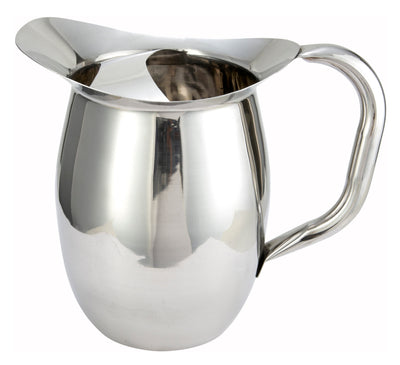 2qt Bell Pitcher w/Ice Catcher, S/S