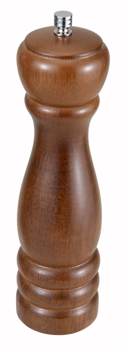 8" Traditional Pepper Mill, Oak Finish
