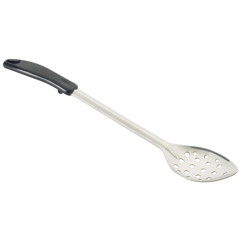 15" Perf Basting Spoon, Stop Hook Plastic Hdl, S/S