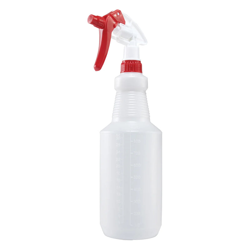 Spray Bottle, 28oz, Plastic, Red
